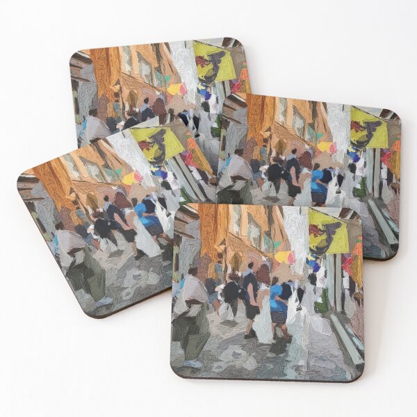 Item preview, A narrow street filled with people in Cubist Art  designed and sold by drozdovs16.