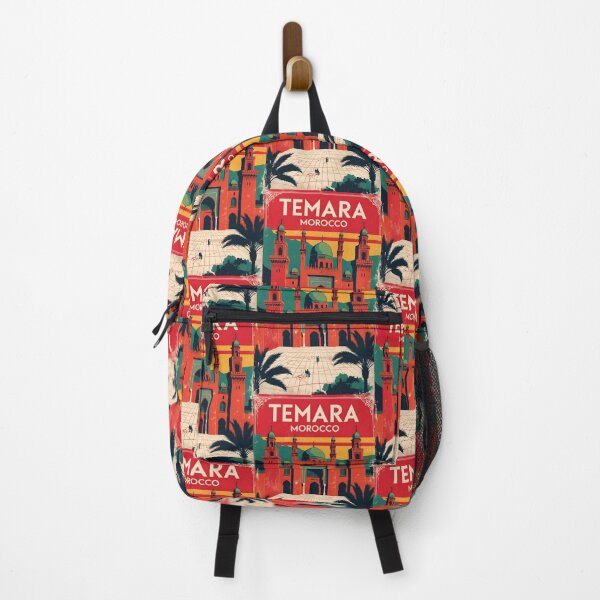 Item preview, Temara Morocco Retro Vintage Travel Design designed and sold by TravelersGems.
