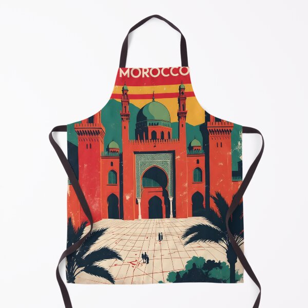 Item preview, Temara Morocco Retro Vintage Travel Design designed and sold by TravelersGems.