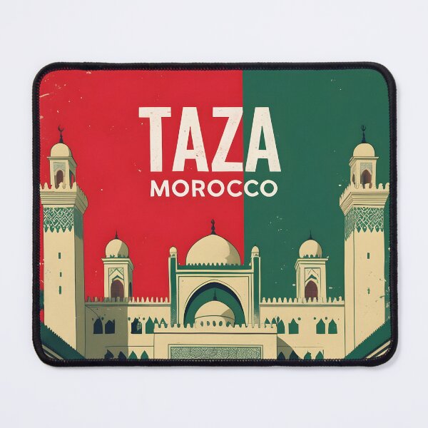 Item preview, Taza Morocco Retro Vintage Travel Design designed and sold by TravelersGems.