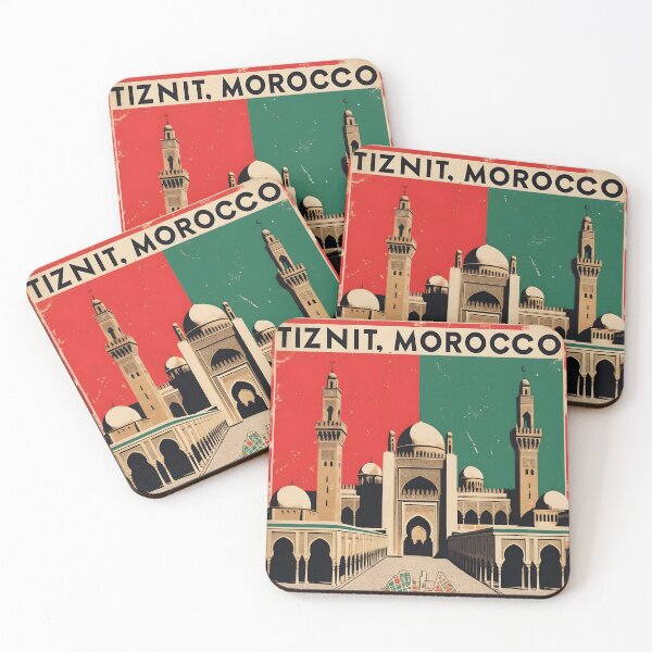 Item preview, Tiznit Morocco Retro Vintage Travel Design designed and sold by TravelersGems.