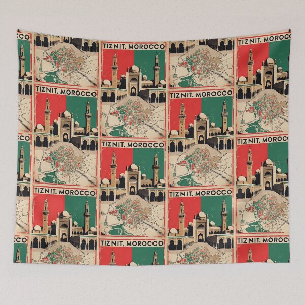 Item preview, Tiznit Morocco Retro Vintage Travel Design designed and sold by TravelersGems.