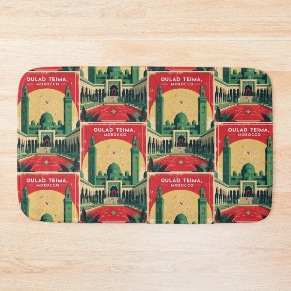 Item preview, Oulad Teima Morocco Retro Vintage Travel Design designed and sold by TravelersGems.