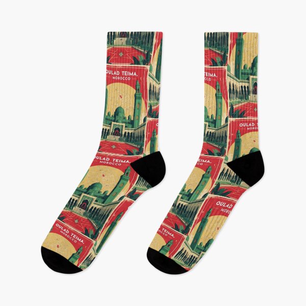 Item preview, Oulad Teima Morocco Retro Vintage Travel Design designed and sold by TravelersGems.