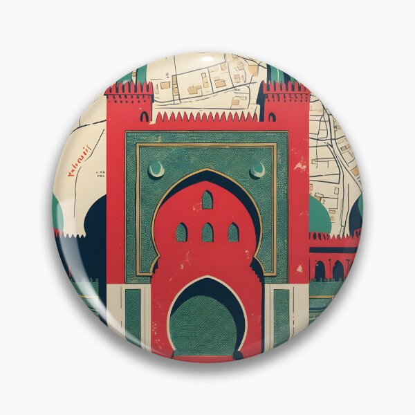 Item preview, Youssoufia Morocco Retro Vintage Travel Design designed and sold by TravelersGems.