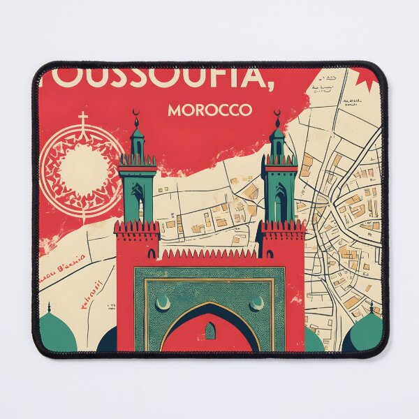 Item preview, Youssoufia Morocco Retro Vintage Travel Design designed and sold by TravelersGems.