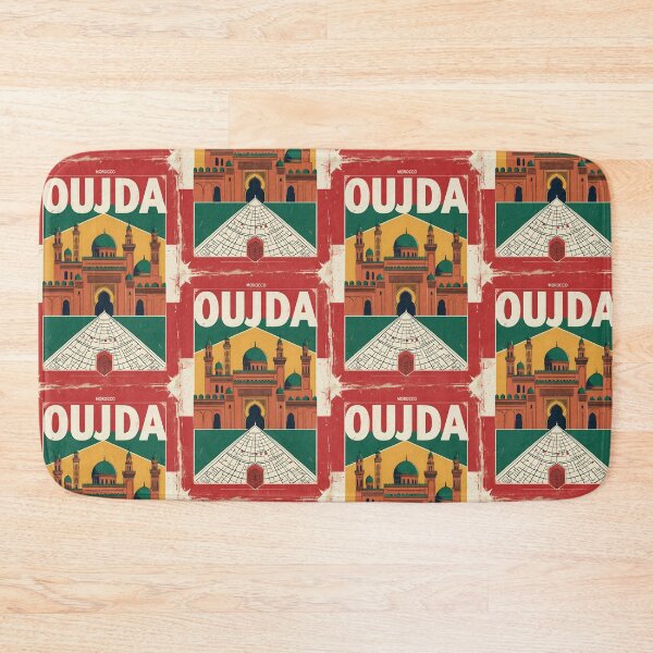 Item preview, Oujda Morocco Retro Vintage Travel Design designed and sold by TravelersGems.