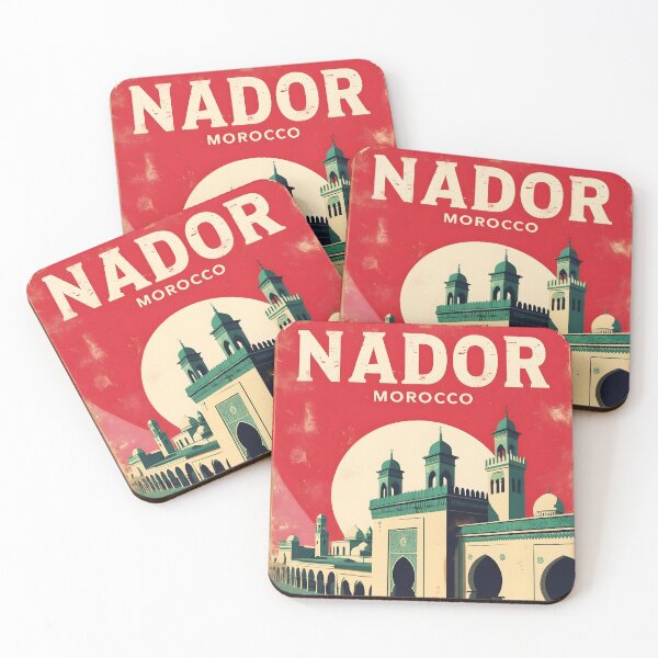 Item preview, Nador Morocco Retro Vintage Travel Design designed and sold by TravelersGems.