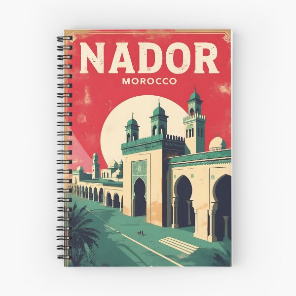 Item preview, Nador Morocco Retro Vintage Travel Design designed and sold by TravelersGems.