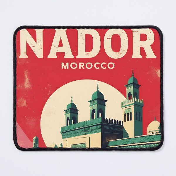 Item preview, Nador Morocco Retro Vintage Travel Design designed and sold by TravelersGems.