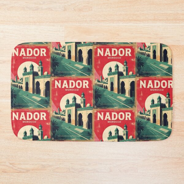 Item preview, Nador Morocco Retro Vintage Travel Design designed and sold by TravelersGems.