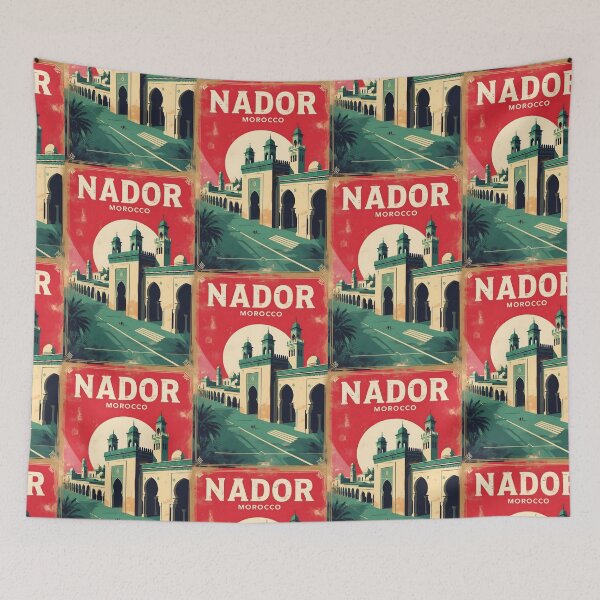 Item preview, Nador Morocco Retro Vintage Travel Design designed and sold by TravelersGems.