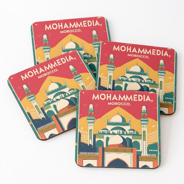 Item preview, Mohammedia Morocco Retro Vintage Travel Design designed and sold by TravelersGems.