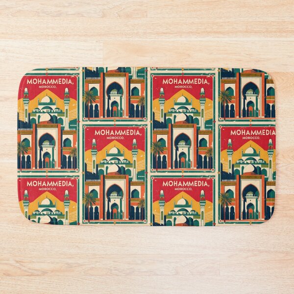 Item preview, Mohammedia Morocco Retro Vintage Travel Design designed and sold by TravelersGems.