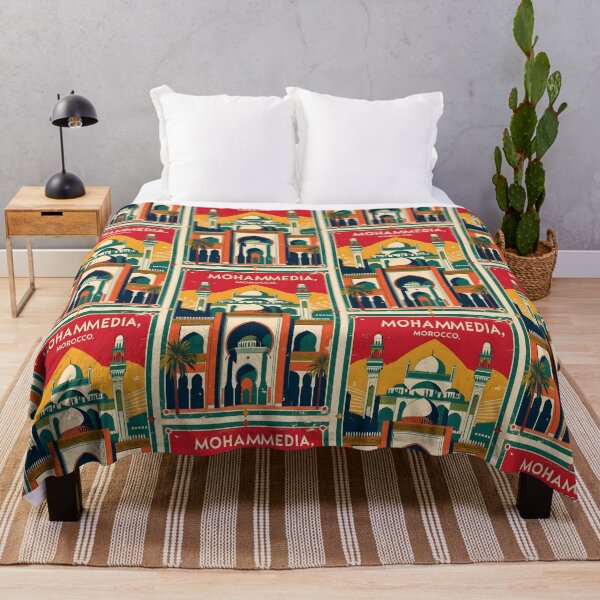 Item preview, Mohammedia Morocco Retro Vintage Travel Design designed and sold by TravelersGems.
