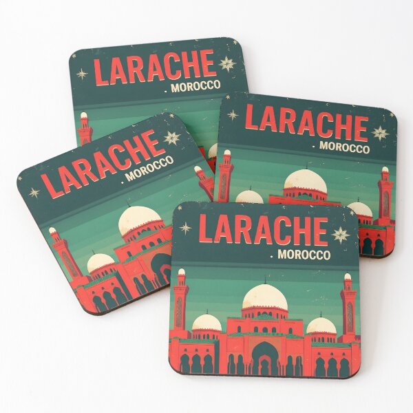 Item preview, Larache Morocco Retro Vintage Travel Design designed and sold by TravelersGems.
