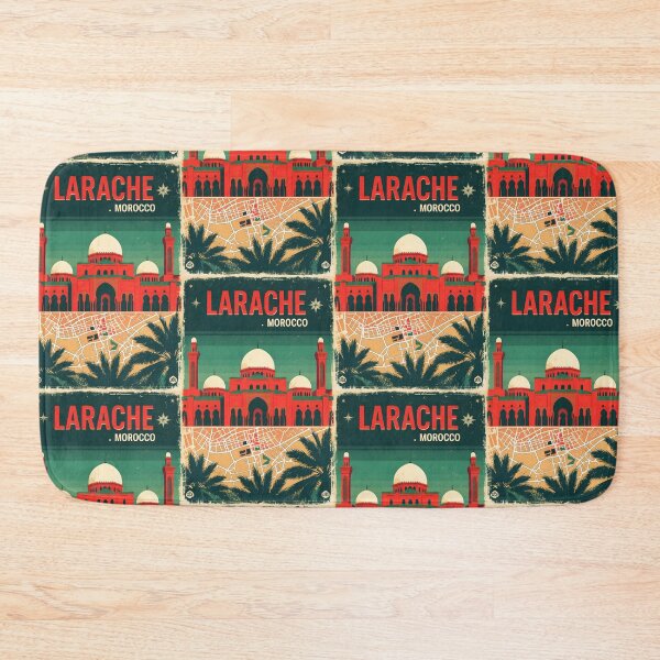 Item preview, Larache Morocco Retro Vintage Travel Design designed and sold by TravelersGems.