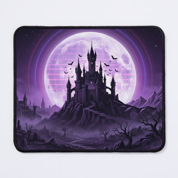 Item preview, Vampire Castle Retro Synthwave Moon Goth designed and sold by LIVE_FREE.