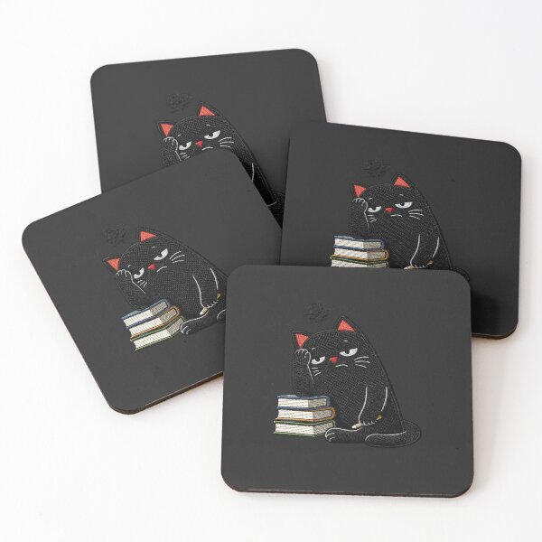 Item preview, Study burnout black cat design funny student exam stress meme designed and sold by ColorSplash123.