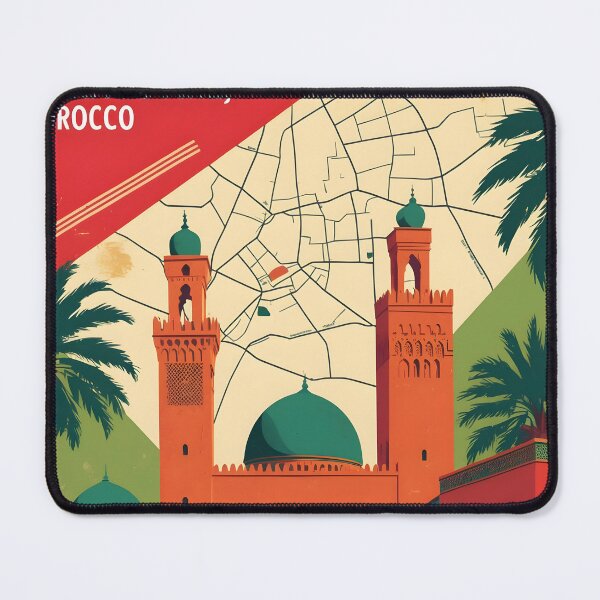 Item preview, Lahraouyine Morocco Retro Vintage Travel Design designed and sold by TravelersGems.
