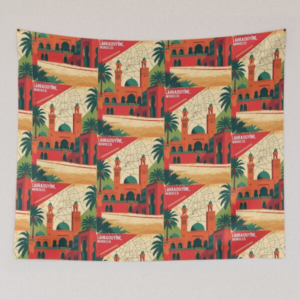 Item preview, Lahraouyine Morocco Retro Vintage Travel Design designed and sold by TravelersGems.