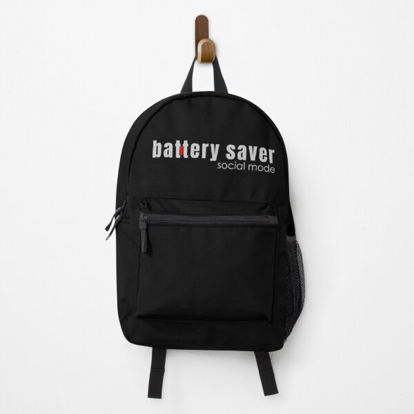 Item preview, Battery Saver Social Mode Minimal Introvert Design | Low Social Energy Funny Quote designed and sold by PixelPlush.