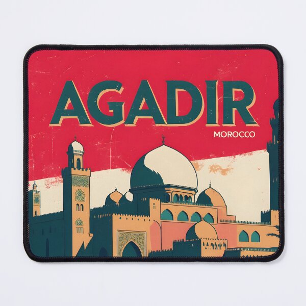 Item preview, Agadir Morocco Retro Vintage Travel Design designed and sold by TravelersGems.