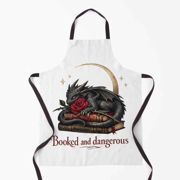 Item preview, Reading dragon among books and rose designed and sold by CrisC00l.