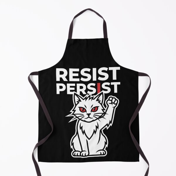 Item preview, Resist Persist Cat – Rebellious Raised Fist Minimalist Design designed and sold by ViviArtix.