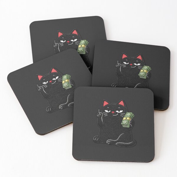 Item preview, Money mindset black cat design hustle ambition rich aesthetic meme designed and sold by ColorSplash123.