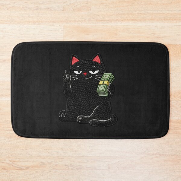 Item preview, Money mindset black cat design hustle ambition rich aesthetic meme designed and sold by ColorSplash123.