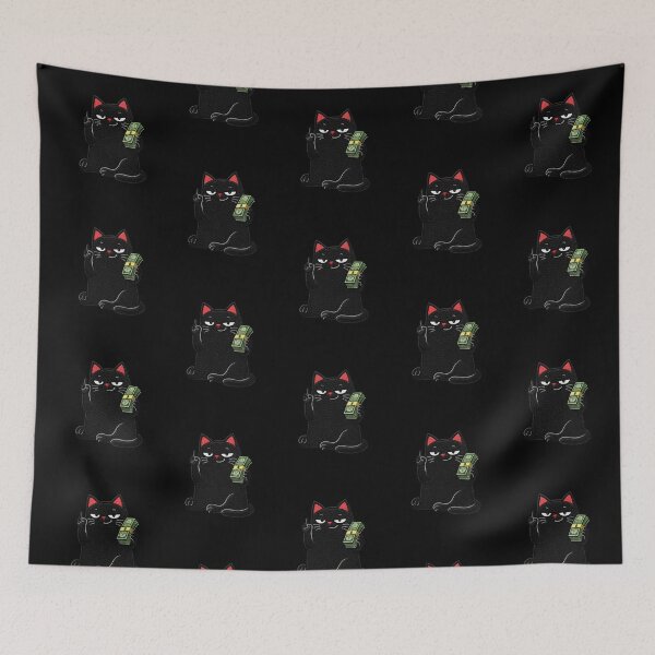 Item preview, Money mindset black cat design hustle ambition rich aesthetic meme designed and sold by ColorSplash123.