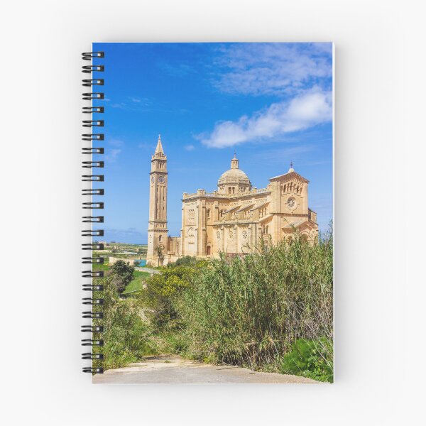 Item preview, Sunny Mediterranean Stone Cathedral With Dome and Bell Tower Over Coastal Landscape designed and sold by Nmallia.