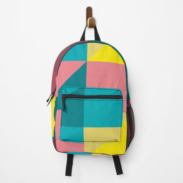 Item preview, Geometric colourful warm colours pattern with yellows and turquises designed and sold by korasi.