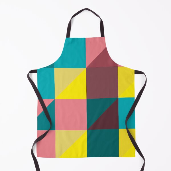 Item preview, Geometric colourful warm colours pattern with yellows and turquises designed and sold by korasi.