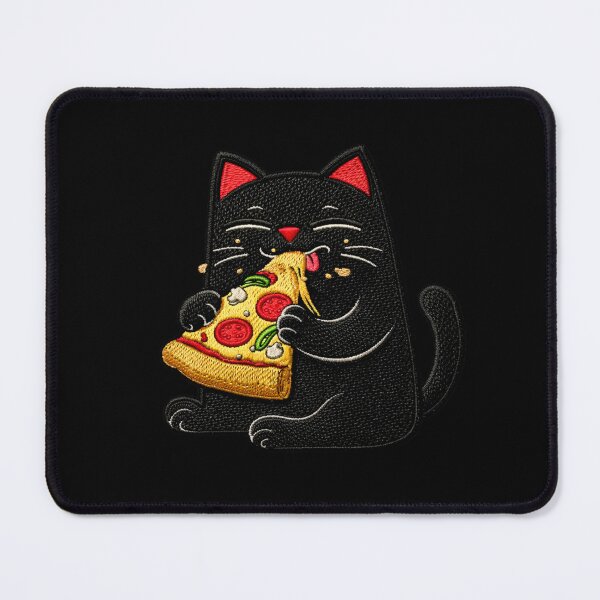 Item preview, Foodie overload black cat design funny pizza lover meme aesthetic designed and sold by ColorSplash123.