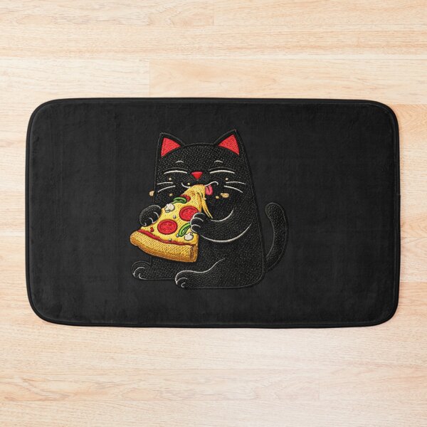 Item preview, Foodie overload black cat design funny pizza lover meme aesthetic designed and sold by ColorSplash123.