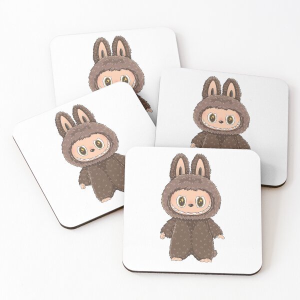 Item preview, Brown Labubu monster stickers designed and sold by StayFlow.