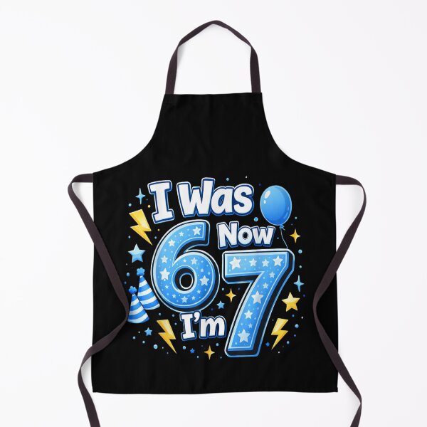 Item preview, 6 7 Birthday Boy 7 Years Old I was 6 Now I'm 7 67 Meme Kids designed and sold by MatherFisher.