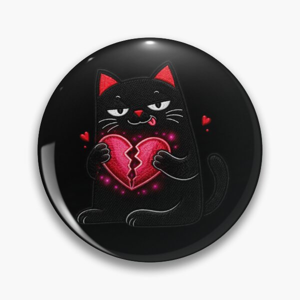 Item preview, Heartbreaker black cat design dark romance toxic love meme aesthetic designed and sold by ColorSplash123.