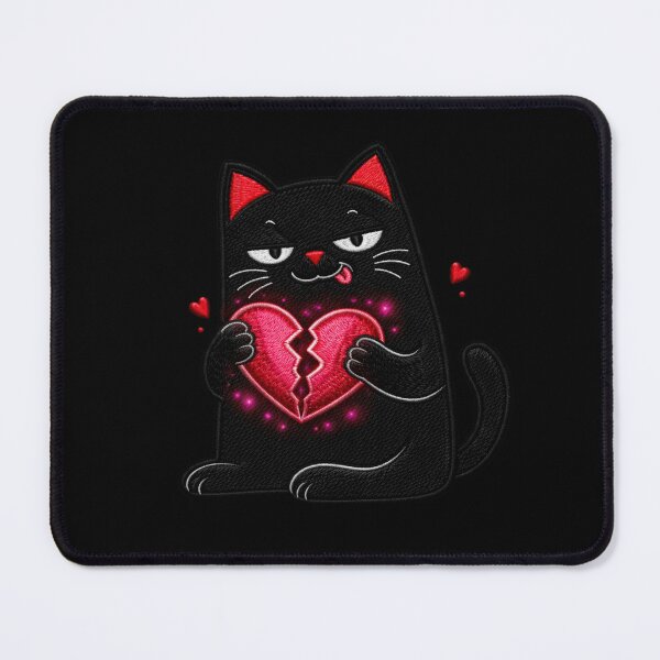Item preview, Heartbreaker black cat design dark romance toxic love meme aesthetic designed and sold by ColorSplash123.