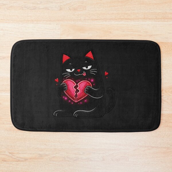 Item preview, Heartbreaker black cat design dark romance toxic love meme aesthetic designed and sold by ColorSplash123.