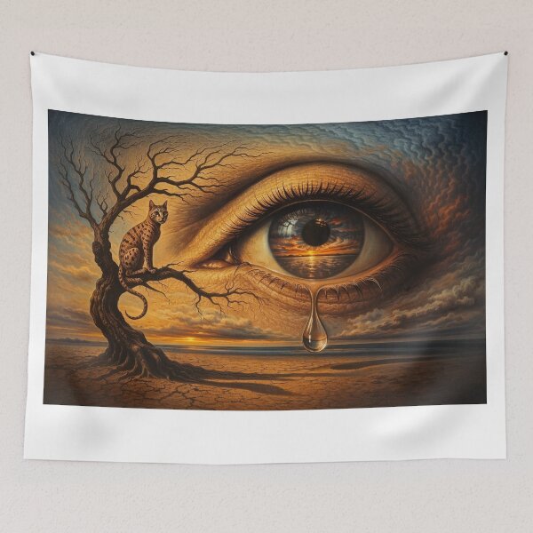 Item preview, Wallpaper “Sunset Over The Sea” in Surreal Art designed and sold by drozdovs16.