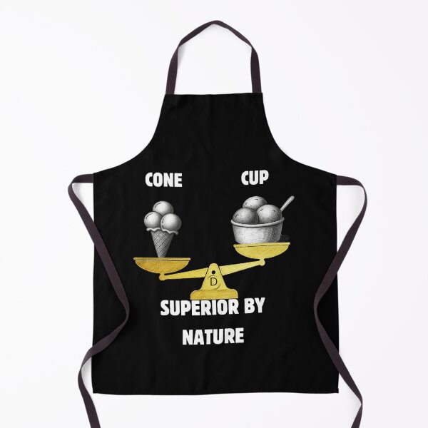 Item preview, Funny Gelato Debate: Team Cone is Superior By Nature - Italian Dilemma Black Version designed and sold by TheItaliandilemma.