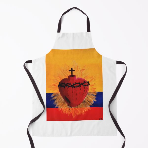 Item preview, Sacred Heart with Ecuador Background designed and sold by PaintsbyTom.