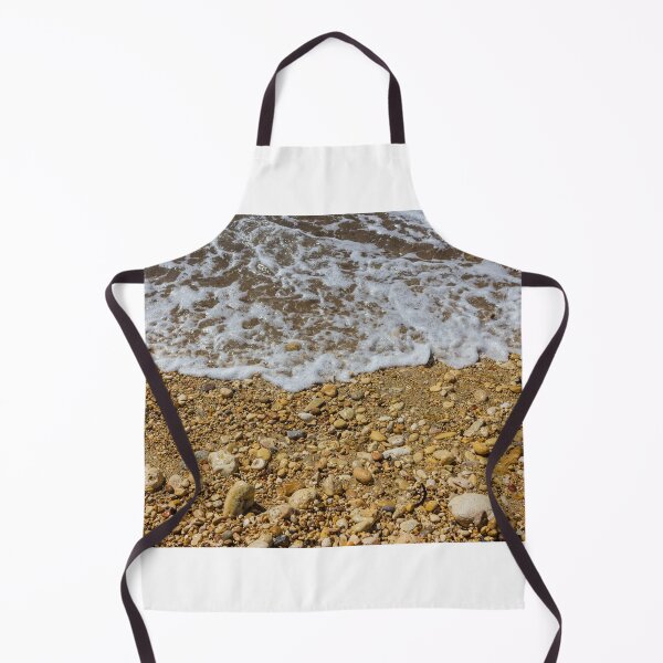 Item preview, Pebble Beach Shoreline With Gentle Sea Foam And Small Stones Washed By Summer Waves designed and sold by Nmallia.