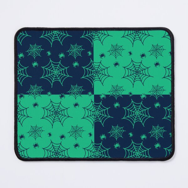 Item preview, Dark blue and forest green interchange web pattern designed and sold by serenebookworm.