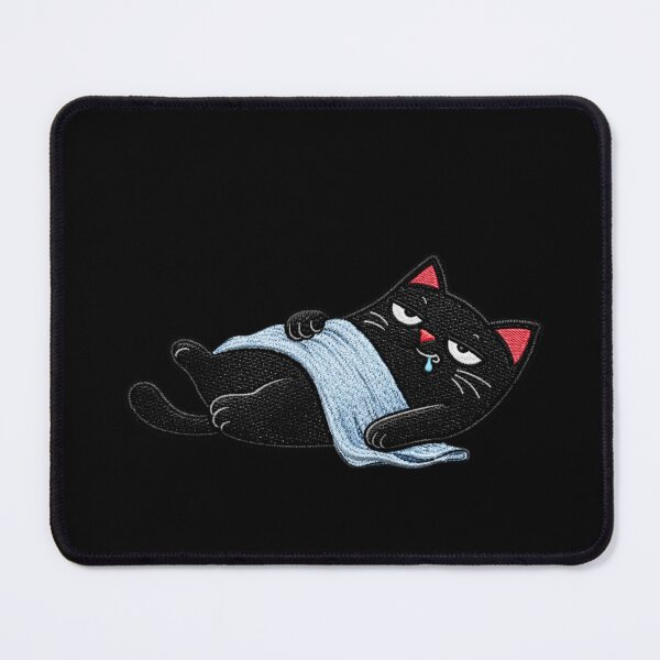 Item preview, Lazy bed rot black cat design funny tired weekend mood meme designed and sold by ColorSplash123.