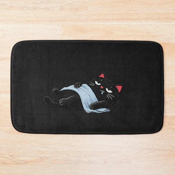 Item preview, Lazy bed rot black cat design funny tired weekend mood meme designed and sold by ColorSplash123.