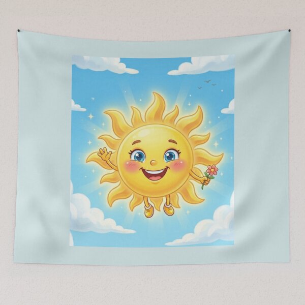 Item preview, Happy Sunshine with Flower designed and sold by HALYNA070824.